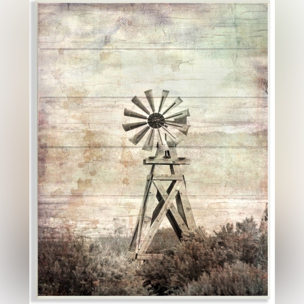 Rustic Windmill Wall Art - Picture 3 of 3
